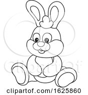 Poster, Art Print Of Black And White Toy Rabbit