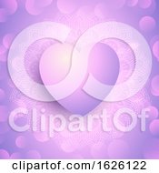 Poster, Art Print Of Decorative Valentines Day Background With Heart Design 0901