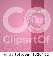 Poster, Art Print Of Valentines Day Background With Heart Design