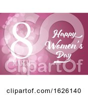 Poster, Art Print Of International Womens Day Background With Bokeh Lights