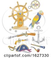 Poster, Art Print Of Pirate And Nautical Items