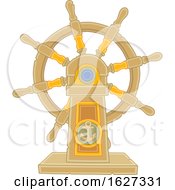 Poster, Art Print Of Ship Helm Steering Wheel
