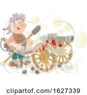 Poster, Art Print Of Pirate Firing A Cannon