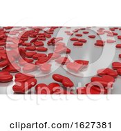 Poster, Art Print Of 3d Render Of Valentines Day Background