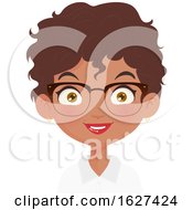 Black Business Woman With Glasses by Melisende Vector