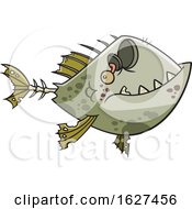 Cartoon Zombie Fish