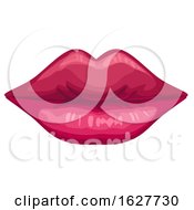 Valentines Day Pair Of Pink Lips