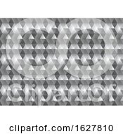 Poster, Art Print Of Monochrome Low Poly Abstract Background