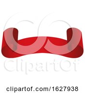 Red Ribbon Banner Design Element