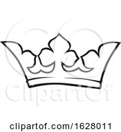 Poster, Art Print Of Black And White Crown