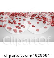 Poster, Art Print Of 3d Render Of Valentines Day Background