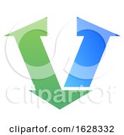 Poster, Art Print Of Letter V Logo