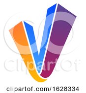 Poster, Art Print Of Letter V Logo