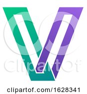 Poster, Art Print Of Letter V Logo