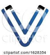 Poster, Art Print Of Letter V Logo