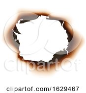Burnt Paper Design Element