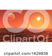 Poster, Art Print Of 3d Surreal Mars Style Landscape