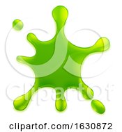 Slime Green Goo Messy Blobs Splat