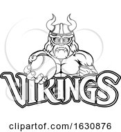 Poster, Art Print Of Viking Baseball Sports Mascot