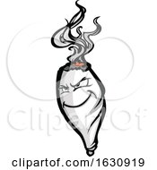 Poster, Art Print Of Cannabis Marijuana Pot Weed Joint Mascot Character