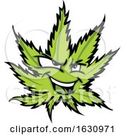 Poster, Art Print Of Cannabis Marijuana Pot Leaf Weed Mascot Character