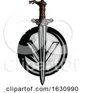 Poster, Art Print Of Viking Sword And Shield