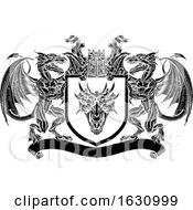 Emblem Shield Dragon Heraldic Crest Coat Of Arms