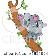 Koalas In A Tree by visekart