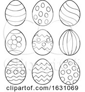 Poster, Art Print Of Black And White Easter Eggs