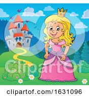 Princess By A Castle