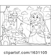 Poster, Art Print Of Princess By A Castle