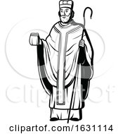 Black And White Saint Patrick by Vector Tradition SM