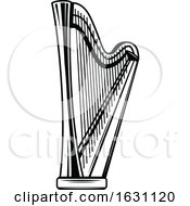 Black And White Harp