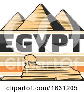 Poster, Art Print Of Great Sphinx Of Giza And Pyramids