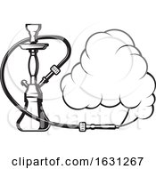 Poster, Art Print Of Black And White Hookah