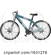 Poster, Art Print Of Blue Bicycle