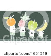 White Stick Family With Fruit by NL shop