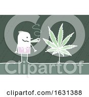 High White Stick Business Man Smoking A Marijuana Joint by NL shop