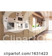 Render Of 3D Contemporary Kitchen by KJ Pargeter