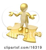 Confused Gold Person Holding Their Hands Out Because They Arent Sure What To Do About Seo And Link Exchanges To Market Their Site