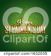 Poster, Art Print Of St Patricks Day Background With Gold Text