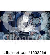 Poster, Art Print Of Patients View Of Surgeons And An Operating Room Light