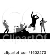 Poster, Art Print Of Music Band Concert Silhouettes
