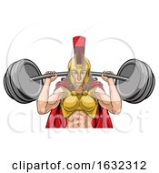 Poster, Art Print Of Woman Spartan Trojan Sports Mascot