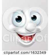 Poster, Art Print Of Happy Cartoon Emoticon Face