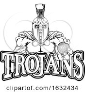 Poster, Art Print Of Spartan Trojan Golf Sports Mascot