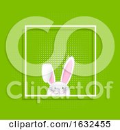 Easter Bunny In White Frame
