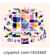 Poster, Art Print Of Colorful Poster With Cool Girly Design Elements In Flat Style