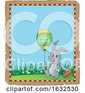 Easter Bunny Rabbit Border