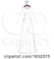 Poster, Art Print Of White Wedding Dress On A Hanger
